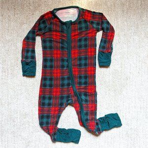 Little Sleepies Zippy - Tartan - 6-12m
